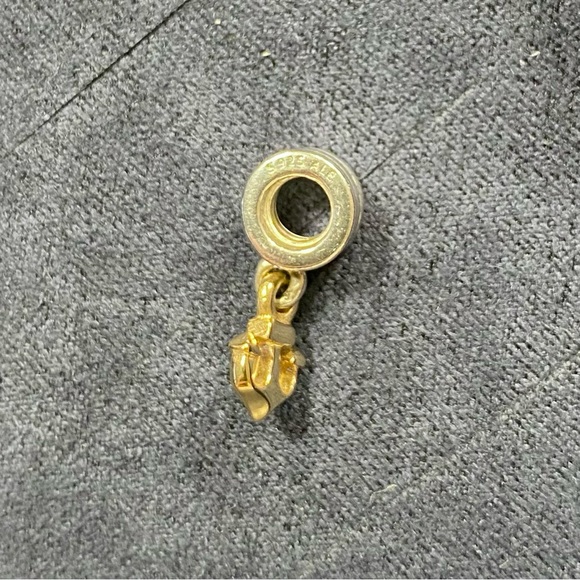 PANDORA Anchor Two Tone Dangle Charm - Rare retired - Picture 5 of 5